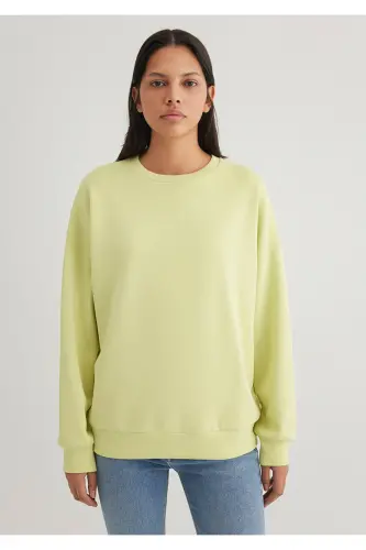 Lux Touch Tencel Tm Yeşil Modal Sweatshirt 168837-71498-Yeşil - 3
