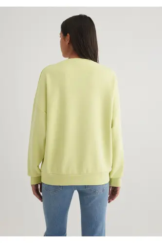 Lux Touch Tencel Tm Yeşil Modal Sweatshirt 168837-71498-Yeşil - 4