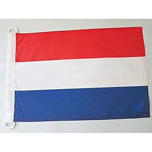 Luxembourg NAUTICAL Flag 18'' x 12'' - Luxembourger flags 30 x 45 cm. - Banner 12x18 in for boat - AZ FLAG 