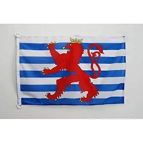 Luxembourg red lions NAUTICAL Flag 18'' x 12'' - Luxembourger coat of arms flags 30 x 45 cm. - Banner 12x18 in for boat - AZ FLAG - 1