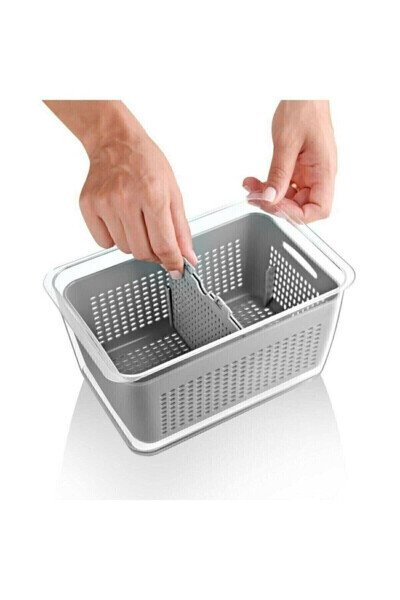 Luxury 3 Piece Refrigerator Organizer with Filter (2.5lt, 5lt, 9lt) Set - Storage Refrigerator Organizer 2.5 5 9 - 3