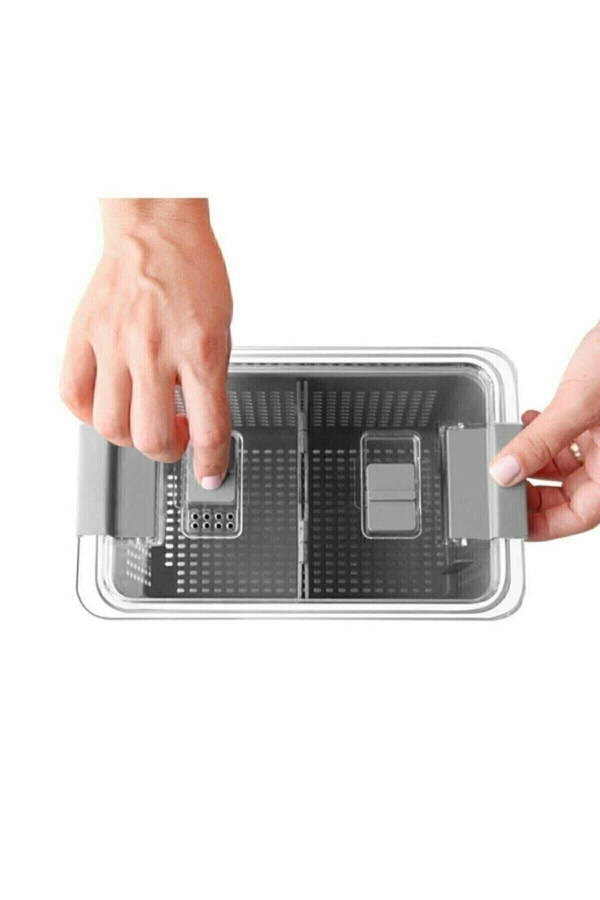 Luxury 3 Piece Refrigerator Organizer with Filter (2.5lt, 5lt, 9lt) Set - Storage Refrigerator Organizer 2.5 5 9 - 4