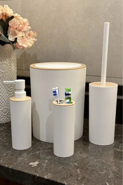 Luxury 4-Piece Bathroom Set Stylish Designed Bathroom Set - 9