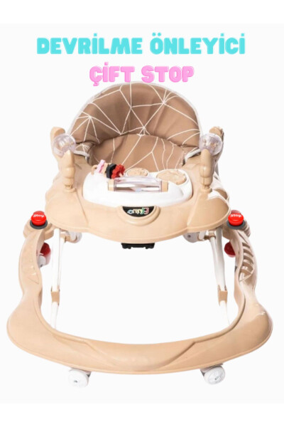 Luxury Anti-Tip Over Double Stop Walker Mental Development Toy Group Spider 3 Stage - 1