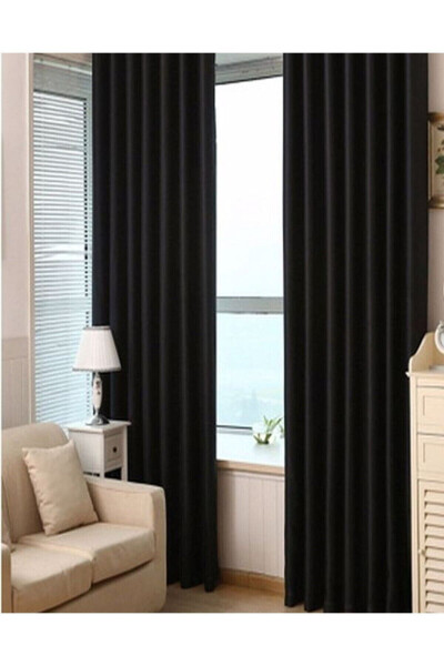 Luxury Black Out Blackout Curtain Projection Screen Black Blackout Fon-batteryless-single Piece-widthxheight - 10