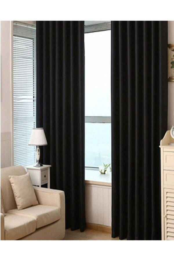 Luxury Black Out Blackout Curtain Projection Screen Black Blackout Fon-batteryless-single Piece-widthxheight - 7