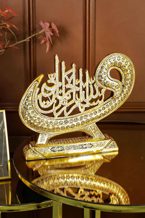 Luxury Decorative Gift Item Islamic Religious Object Vav Bismillah Al-Asma-Ul-Husna Figurine - 1