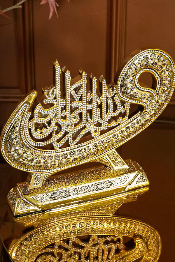 Luxury Decorative Gift Item Islamic Religious Object Vav Bismillah Al-Asma-Ul-Husna Figurine - 3