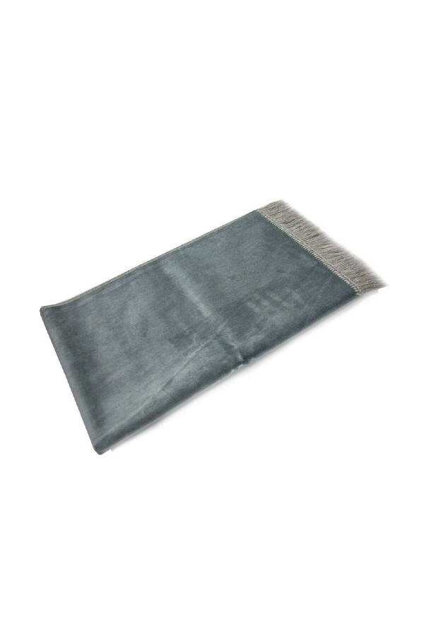 Luxury Flat Patternless Velvet Velour Rug – Gray - 2