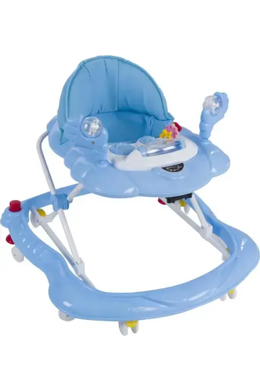 Luxury Musical Toy 3-Level Walker - Blue - TOMMYBABY