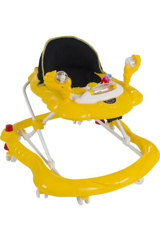 Luxury Musical Toy 3-Level Walker-Yellow - TOMMYBABY
