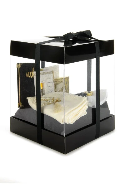 Luxury Special Pvc Boxed Gift Prayer Dowry Rug Set Black - IHVAN ONLINE