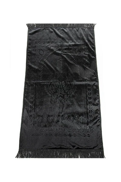 Luxury Special Pvc Boxed Gift Prayer Dowry Rug Set Black - 6
