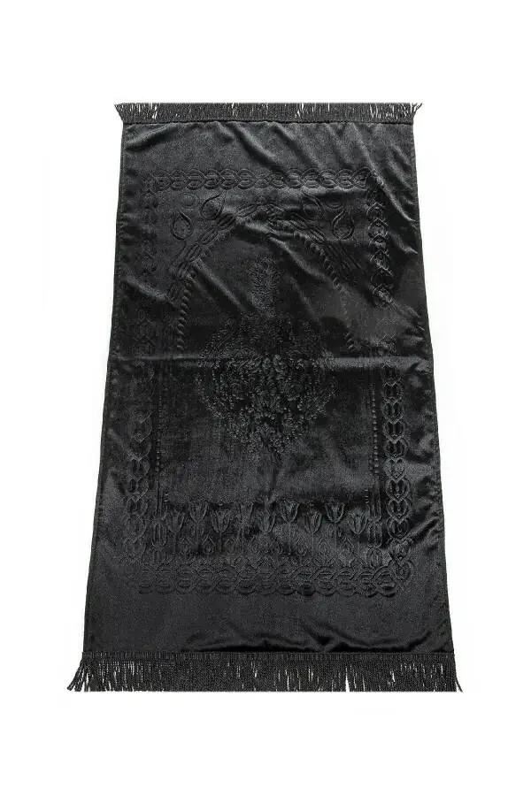 Luxury Special Pvc Boxed Gift Prayer Dowry Rug Set Black - 6