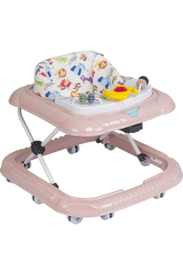 Luxury Toy-Equipped 5 Different Musical and Lighted 3-Stage Height Adjustable Spider Steering Baby Walker - 1