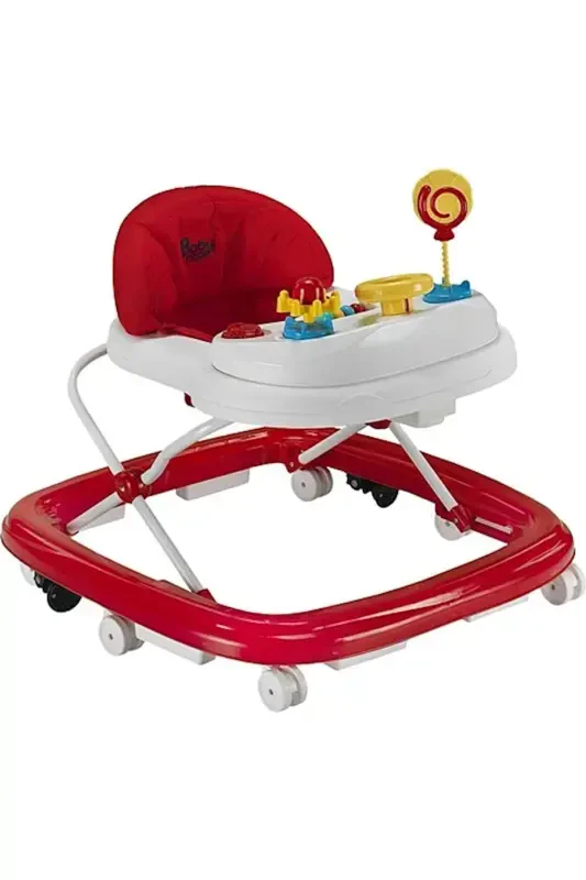 Luxury Toy Musical Walker First Step Walker-RED - Modazone
