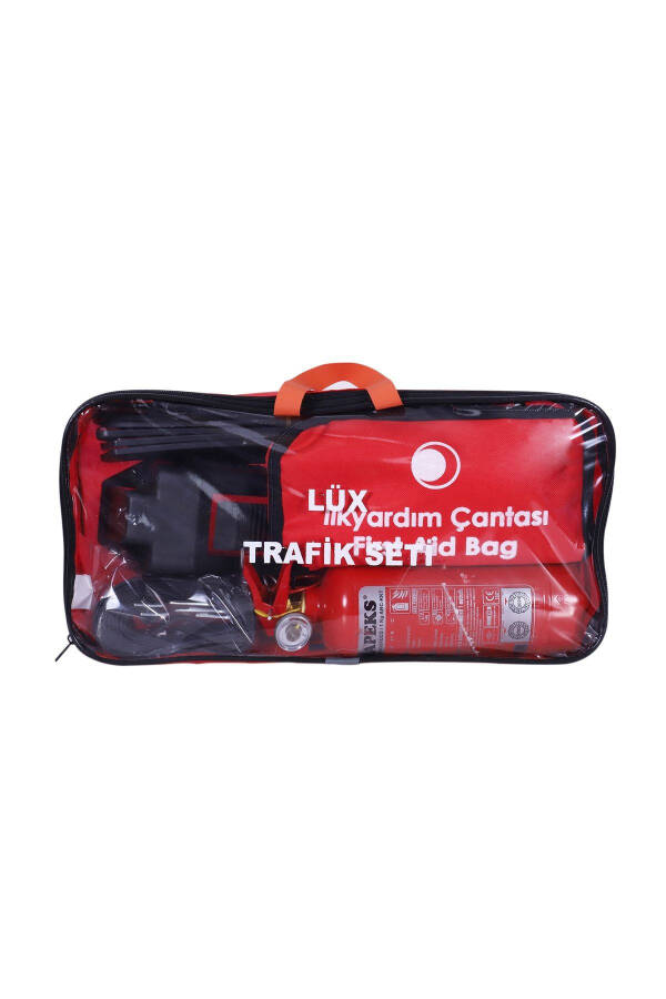 Luxury Traffic Set with Bag TÜV Türk Compliant + 1500 Ampere 2 Meter Battery Booster Cable with Bag - 2