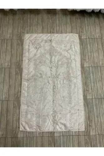 Luxury Velvet Prayer Rug - Velvet Prayer Rug for Dowry Gift - Cappuccino - 3