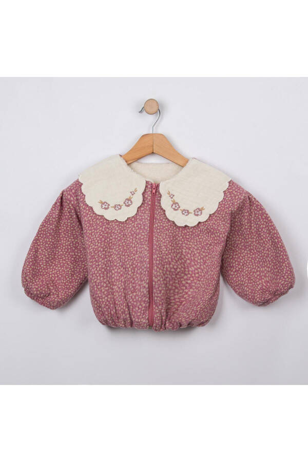 Luzern Welsoft Lace Collar Detailed Baby Girl Cardigan (12-36 months) - 1