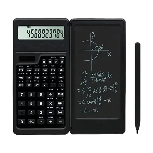 Lvesunny Scientific Calculator with Notepad, Large 10-Digit Display Screen, Solar or Battery Power, Ideal for Basic Math, Perfect School Supplies - 1