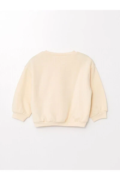 LW - Printed Crew Neck Baby Girl Sweatshirt - LC WAIKIKI (1)