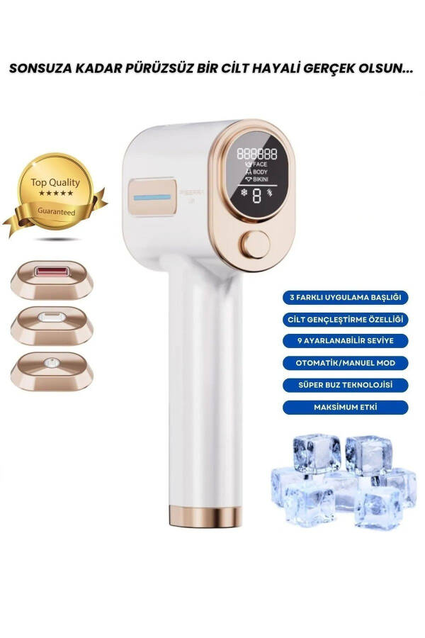 Lx9 Advanced New Generation 3-Head Ice IPL Laser Hair Removal Device - IPL Laser Hair Removal Device - 1