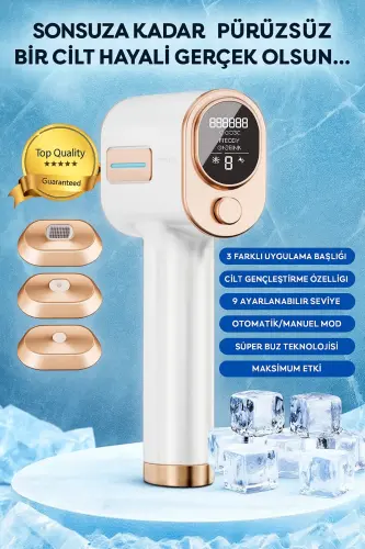 Lx9 Advanced New Generation 3-Head Ice IPL Laser Hair Removal Device - IPL Laser Hair Removal Device - 7