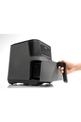 Lxaf-01 Fast Fryer Xxl 7.5 Litre (yağsız Hava Fritözü / Airfryer ) Cam Yağdanlık Hediyeli New Series - Siyah - 4