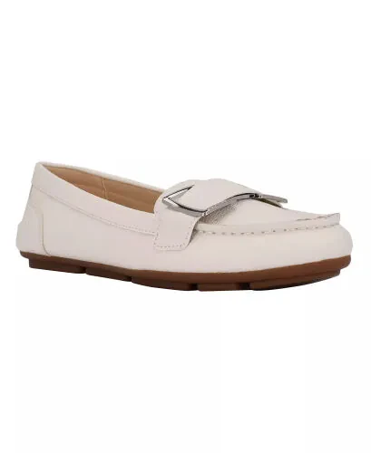 Women's Lydia Slip-On Loafers-White - Calvin Klein