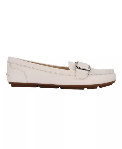 Lydia Embellished Slip-On Suede Loafers - CALVIN KLEIN (1)