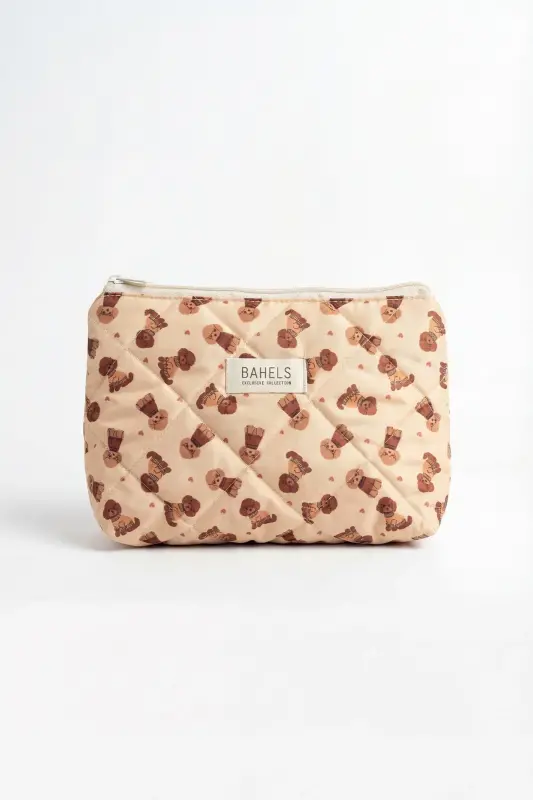 Lyla Honey Puppy Makyaj Çantası-Sarı28 - 1