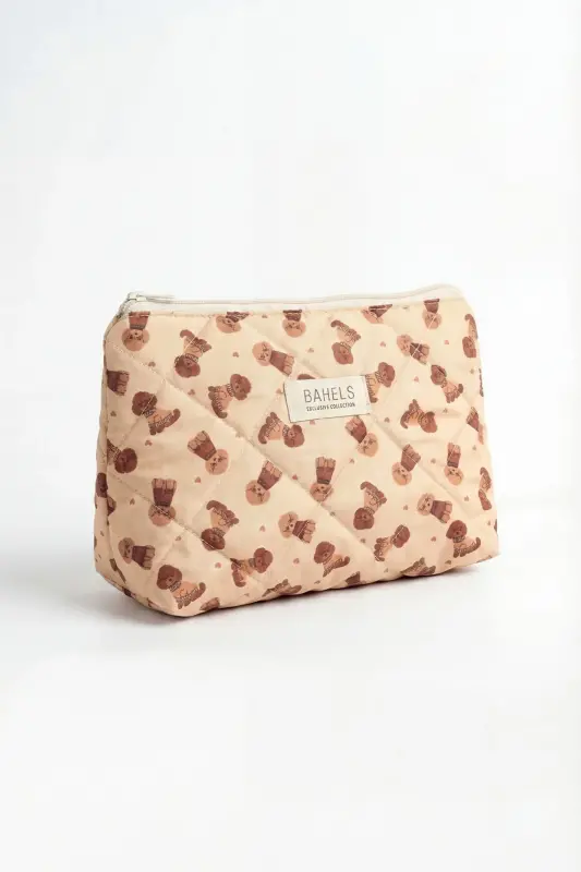 Lyla Honey Puppy Makyaj Çantası-Sarı28 - 3