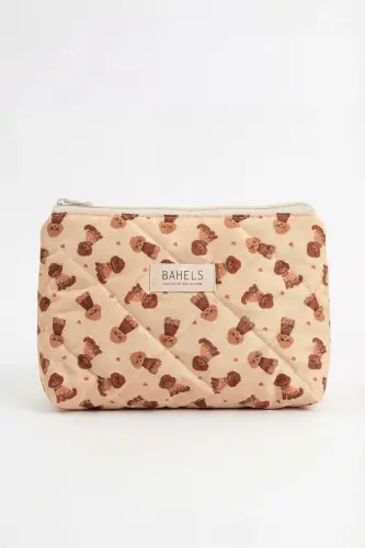 Lyla Honey Puppy Makyaj Çantası-Sarı28 - BAHELS (1)