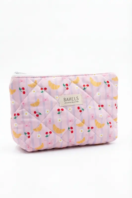 Lyla Kruvasan Makyaj Çantası-Pembe29 - 2