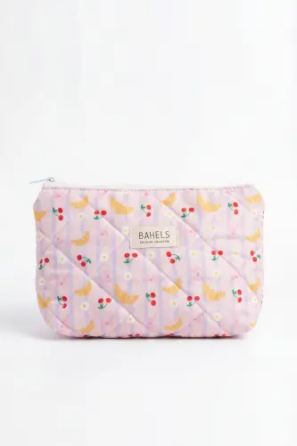 Lyla Kruvasan Makyaj Çantası-Pembe29 