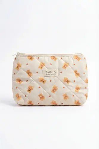 Lyla Teddy Ayıcık Makyaj Çantası-sarı27 