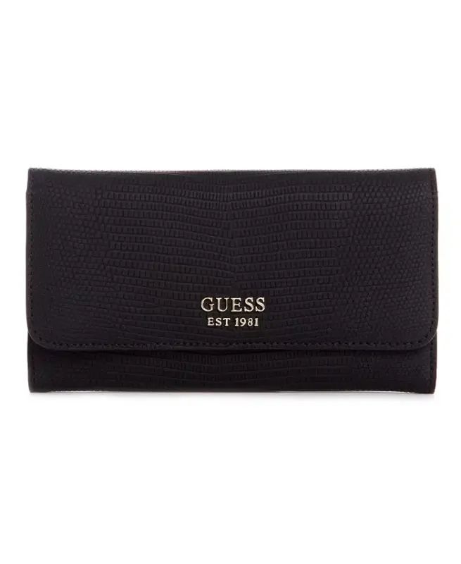 Lyndi Slim Clutch Wallet-Black - GUESS