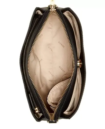 Lyndi Small Triple Compartment Girlfriend Crossbody - Black - 3