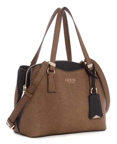 Lyndi Small Triple Compartment Girlfriend Satchel - Chestnut Multi - 5