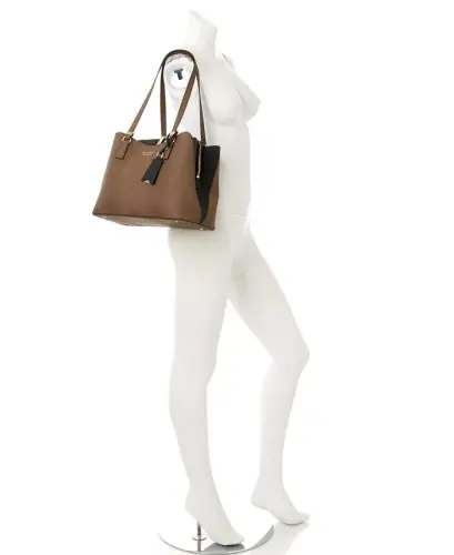 Lyndi Large Girlfriend Satchel - Chestnut Multi - GUESS (1)