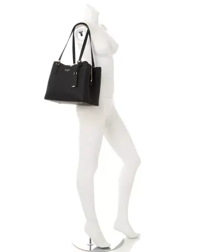 Lyndi Large Girlfriend Satchel - Black - GUESS (1)