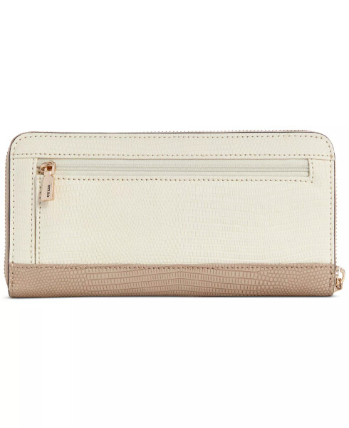 Lyndi Large Zip Around Wallet Beige Multi - 2