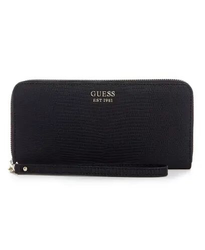 Lyndi Large Zip Around Wallet-Black 