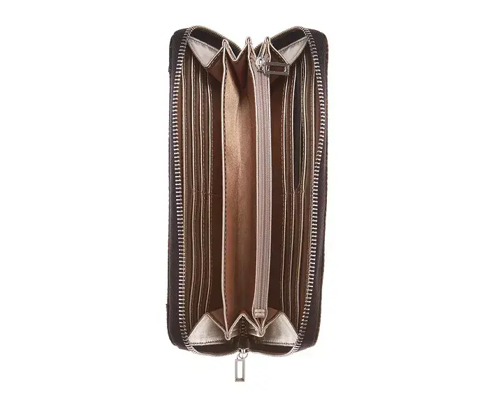 Lyndi Large Zip Around Wallet-Chestnut Multi - 2