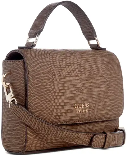 Lyndi Mini Top Handle Flap Crossbody-Chestnut Multi - GUESS (1)