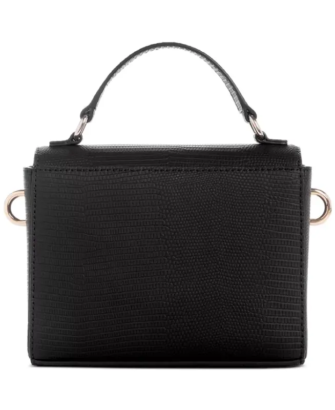 Lyndi Mini Top Handle Flap Crossbody-Black - 4