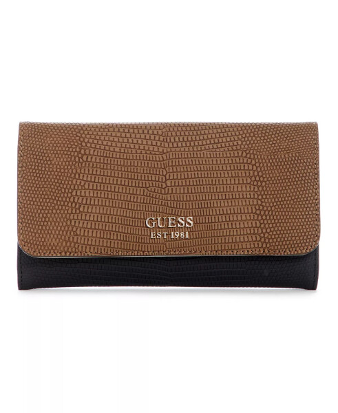 Lyndi Slim Clutch Wallet Chestnut Multi - 1