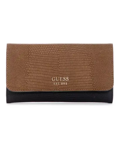 Lyndi Slim Clutch Wallet-Chestnut Multi 