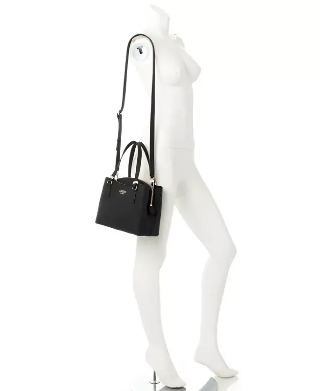 Lyndi Small Triple Compartment Girlfriend Satchel-Black - 2