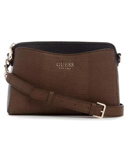 Lyndi Small Triple Compartment Girlfriend Crossbody-Chestnut Multi - 1